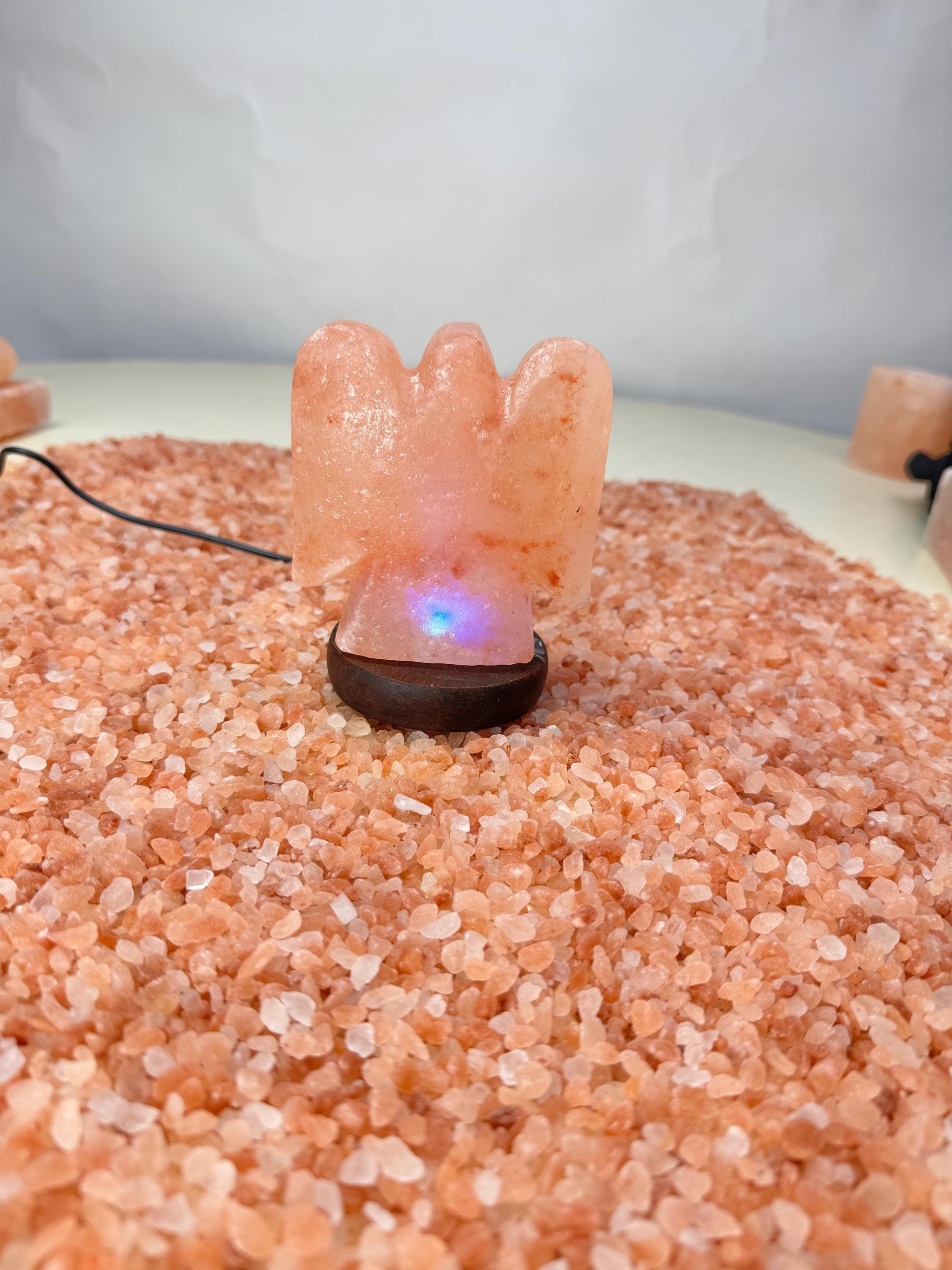 Mini Angel Himalayan Salt Lamp, USB, Natural Rock Salt