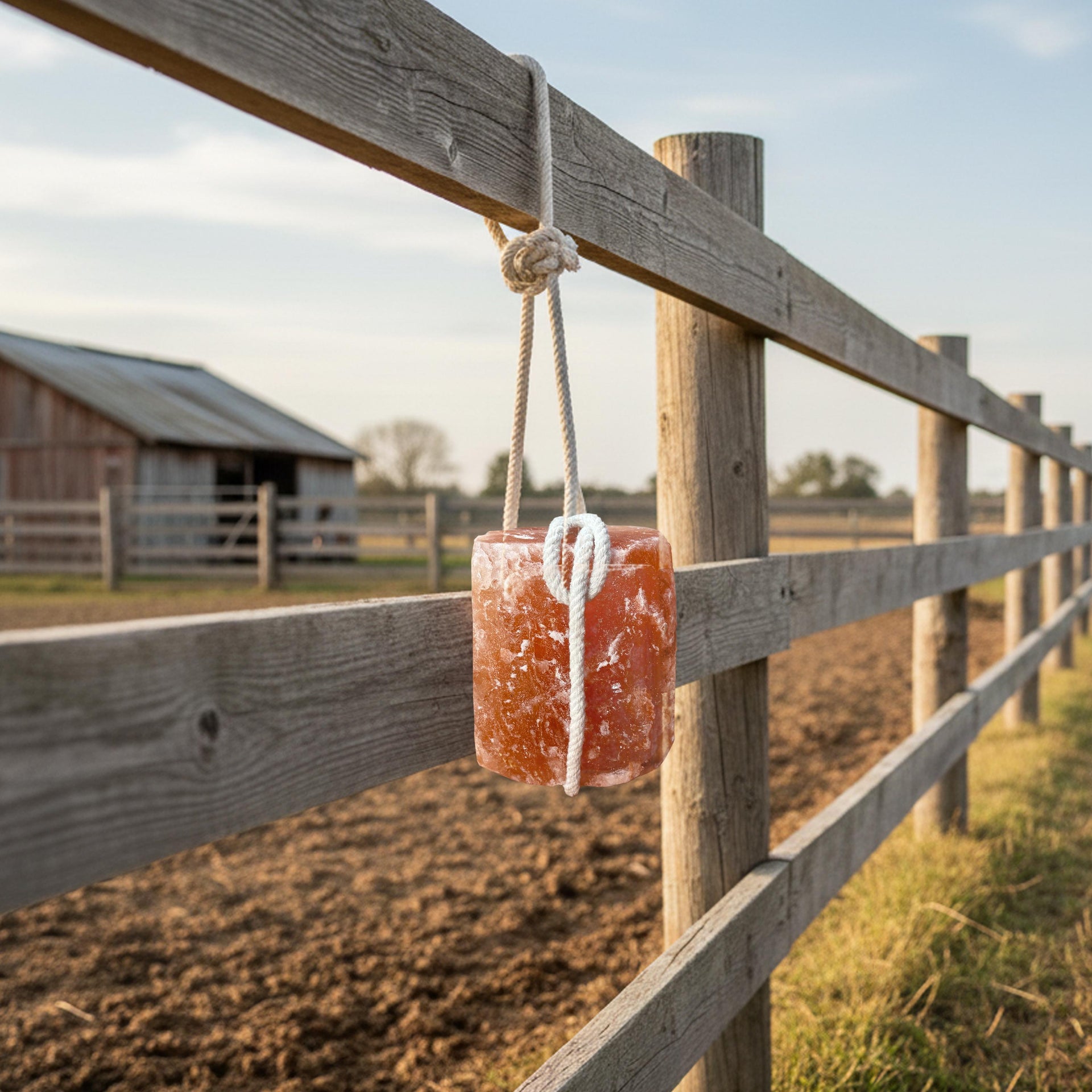 Himalayan Pink Salt Licking Block with Rope