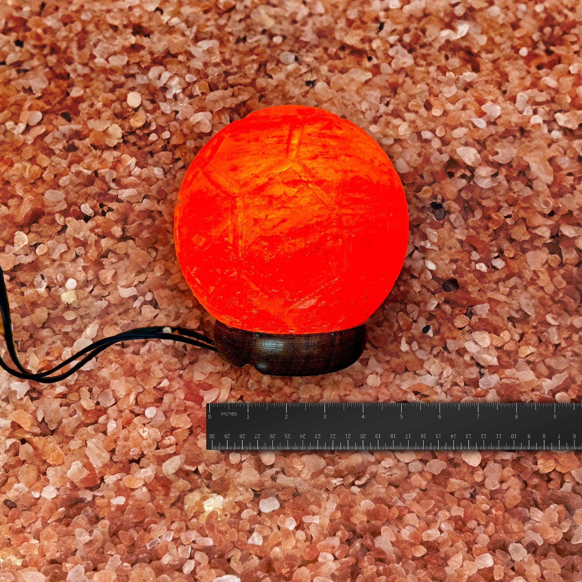 Football Himalayan Salt Lamp: Handcrafted Pink Rock Salt Decor