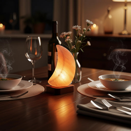 Moon Himalayan Pink Salt Lamp