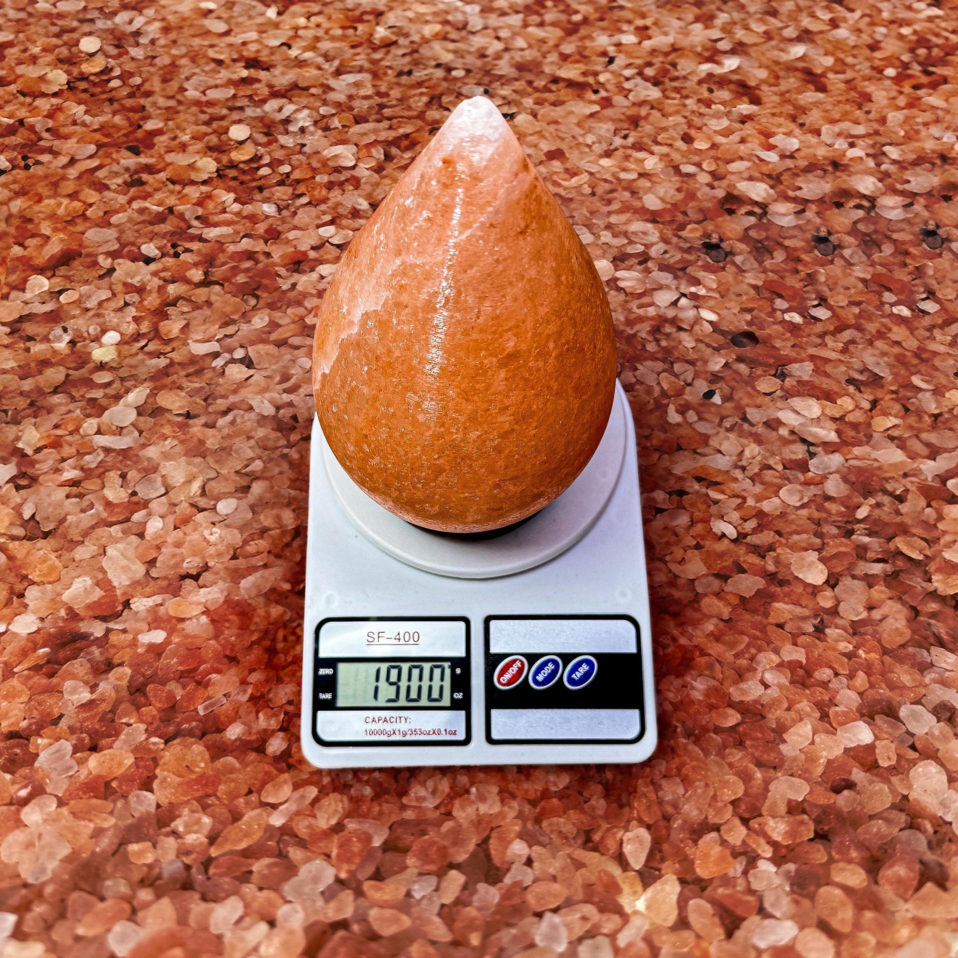 Raindrop Himalayan Salt Lamp: Handcrafted Pink Rock Salt Decor