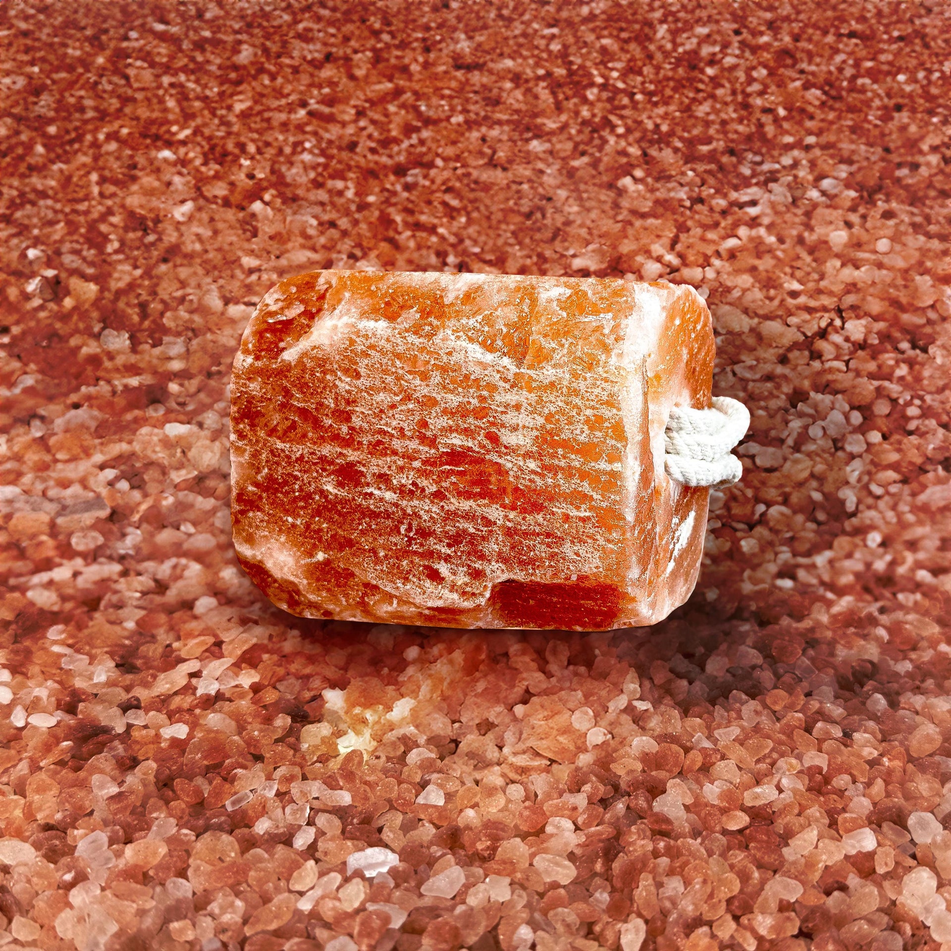Himalayan Pink Salt Licking Block with Rope