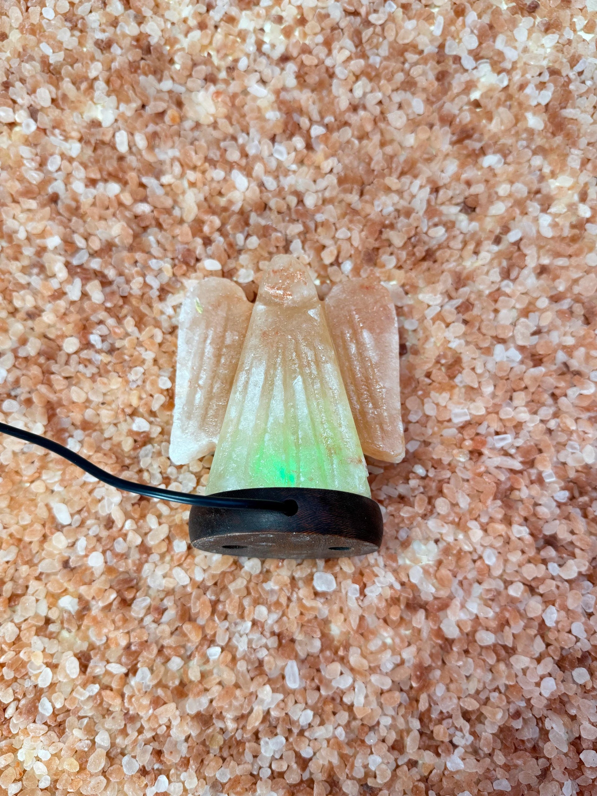 Mini Angel Himalayan Salt Lamp, USB, Natural Rock Salt