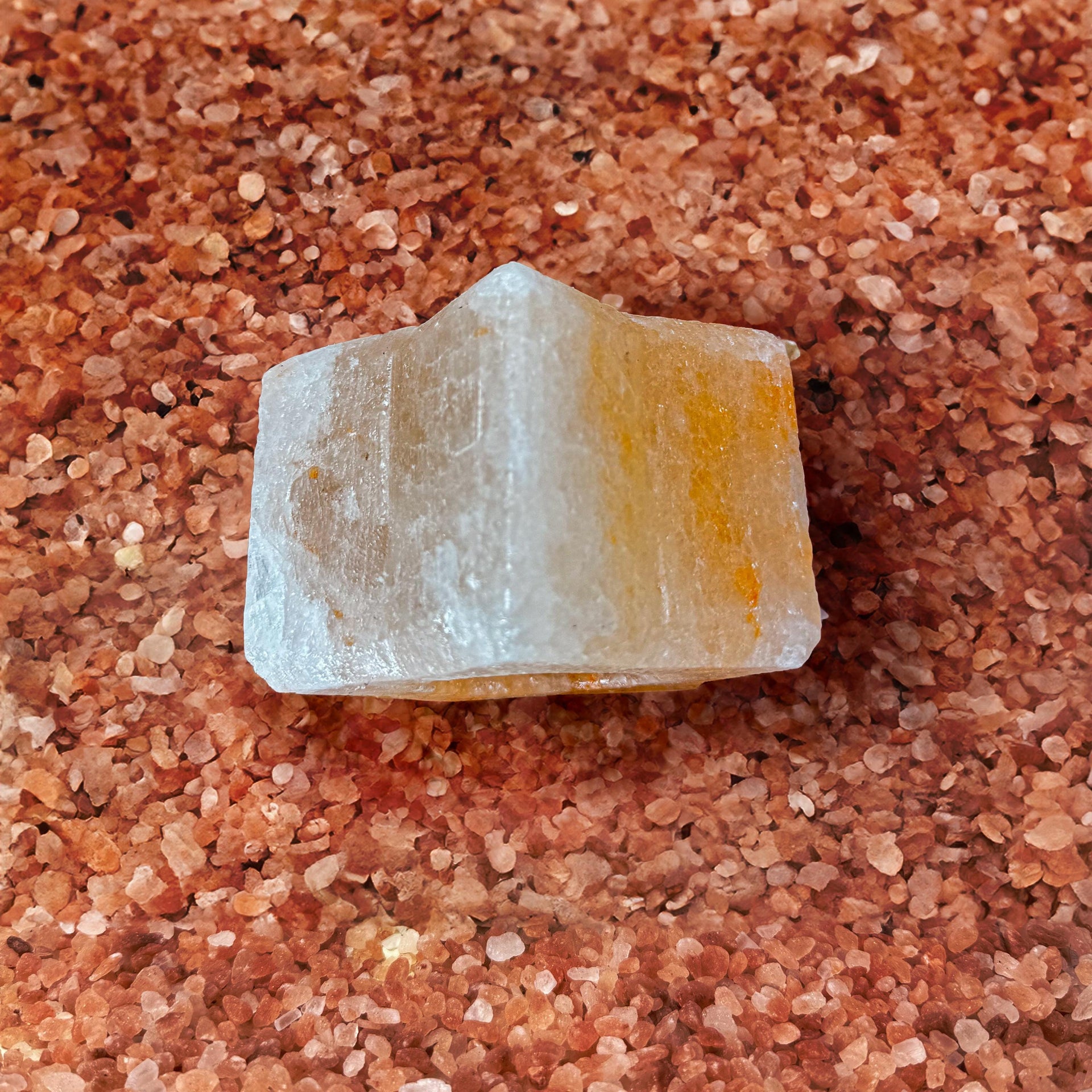 Star-Shaped Himalayan Salt Candle Holder: Hand-Carved Natural Decor