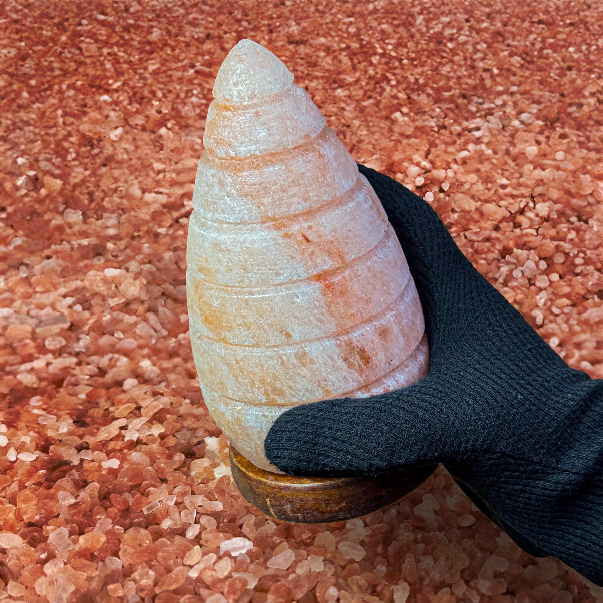 Teardrop Himalayan Salt Lamp: Handcrafted Pink Rock Salt Decor