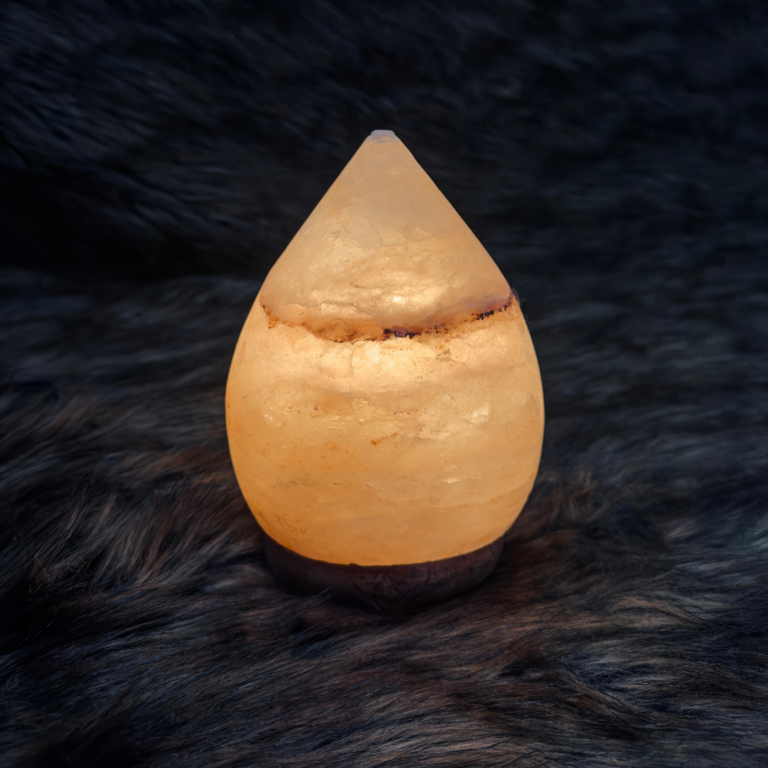 Himalayan Egg-Shaped Pink Salt Lamp