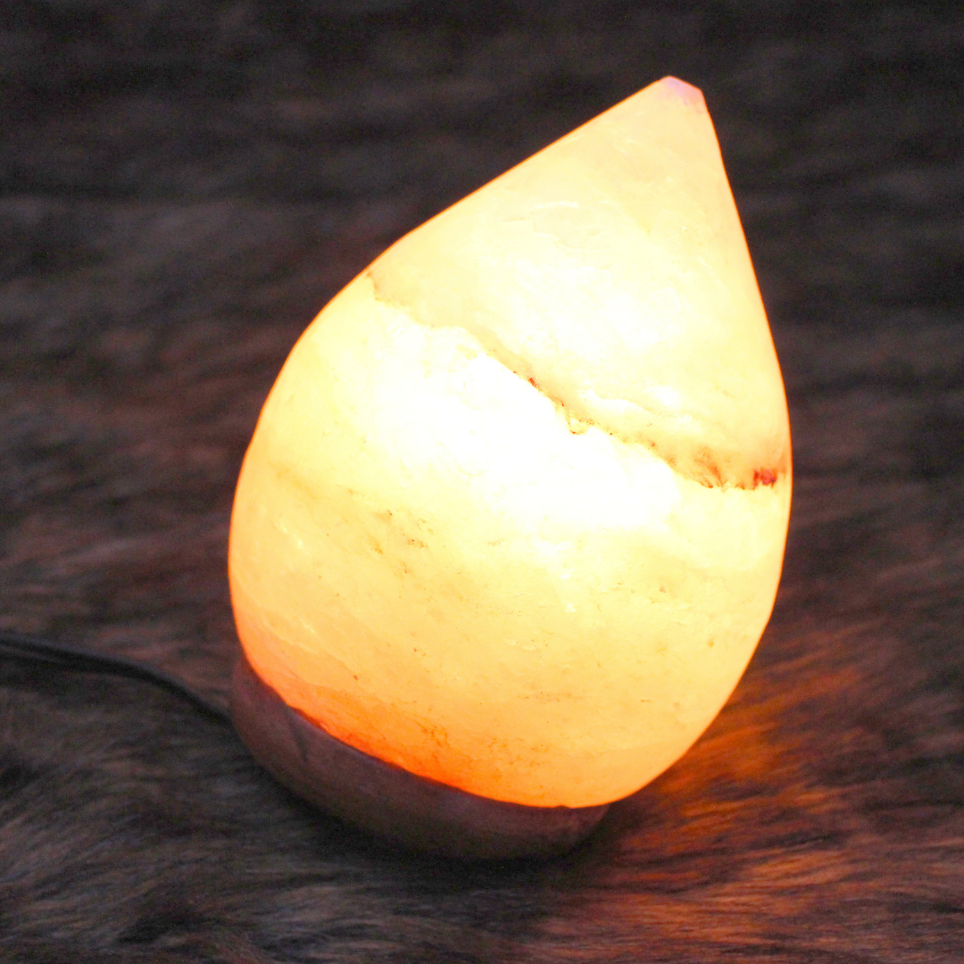 Himalayan Egg-Shaped Pink Salt Lamp