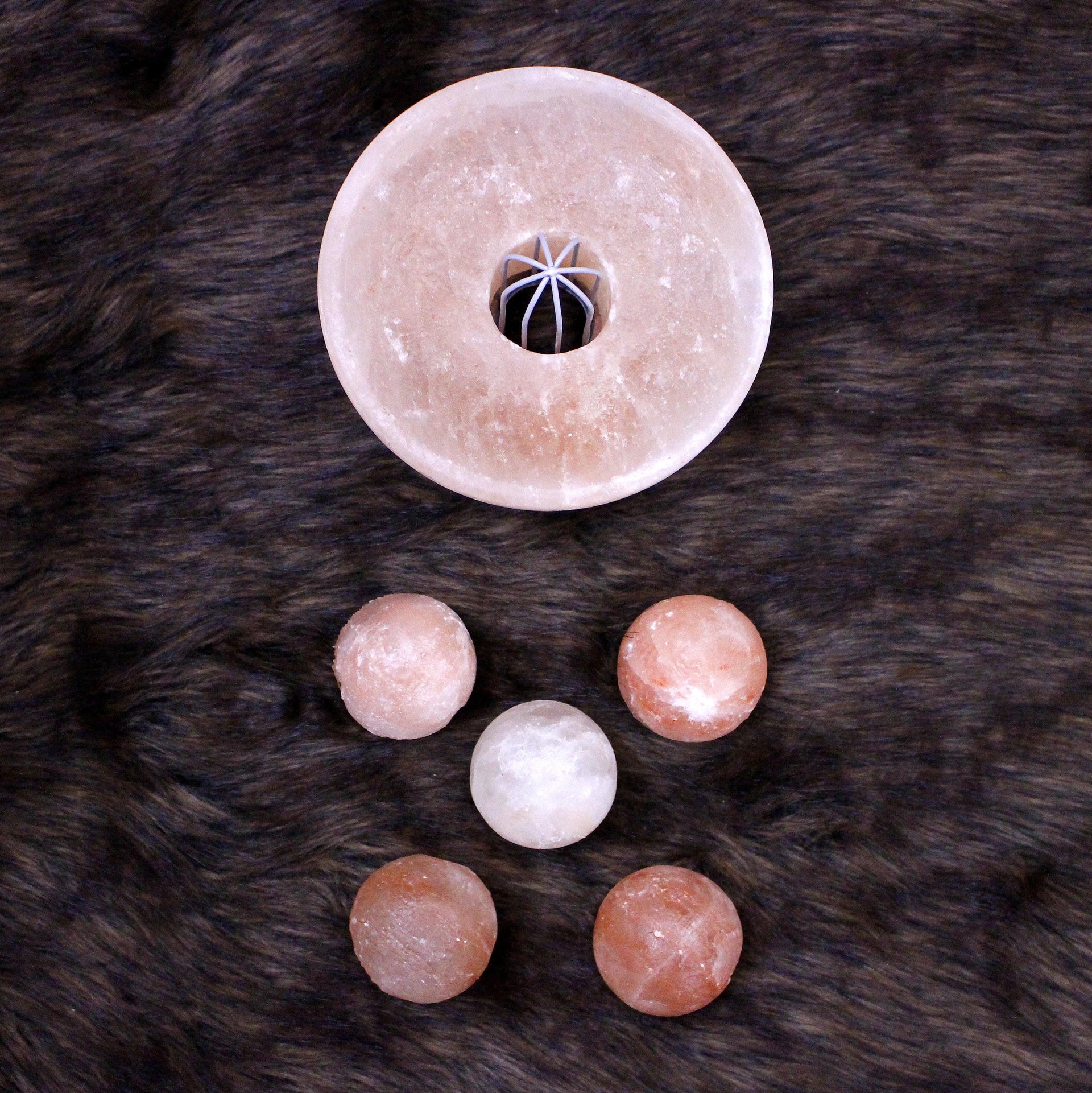 Fire Bowl Himalayan Salt Lamp: Hand-Carved Natural Decor