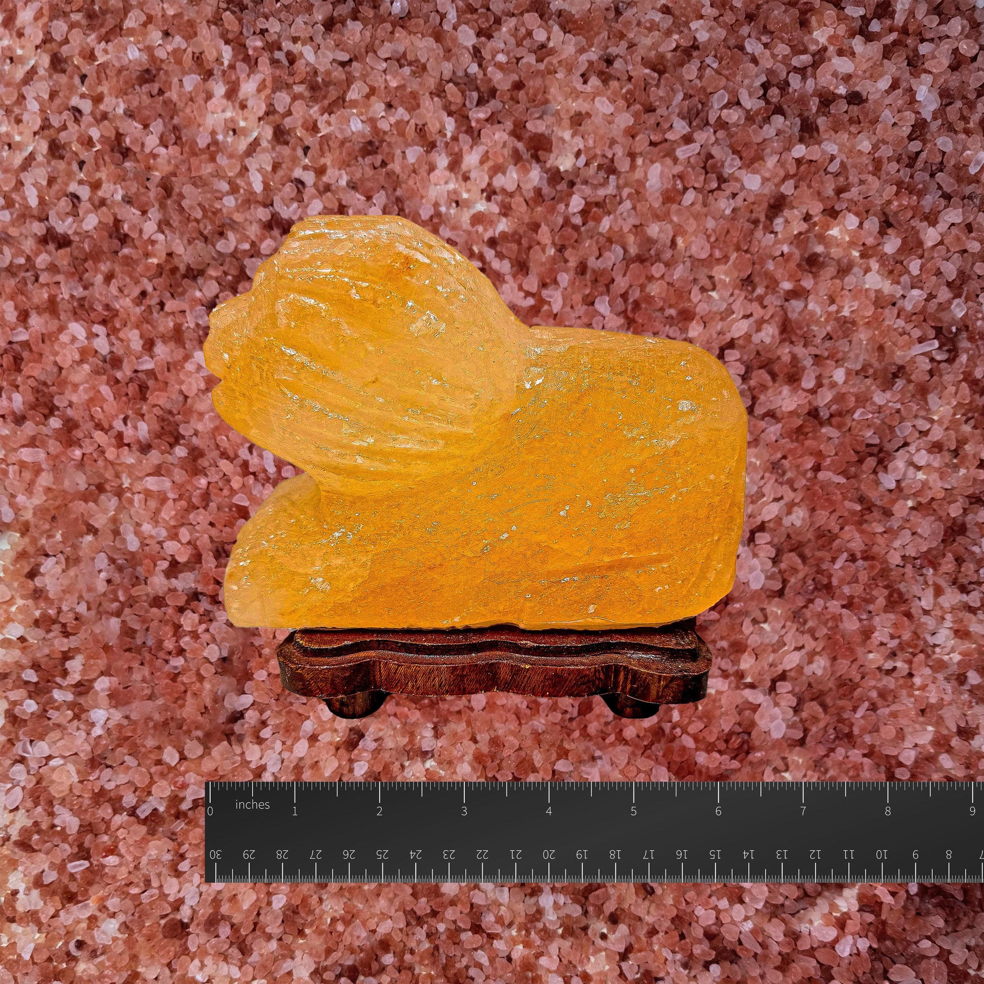 Lion Himalayan Pink Salt Lamp