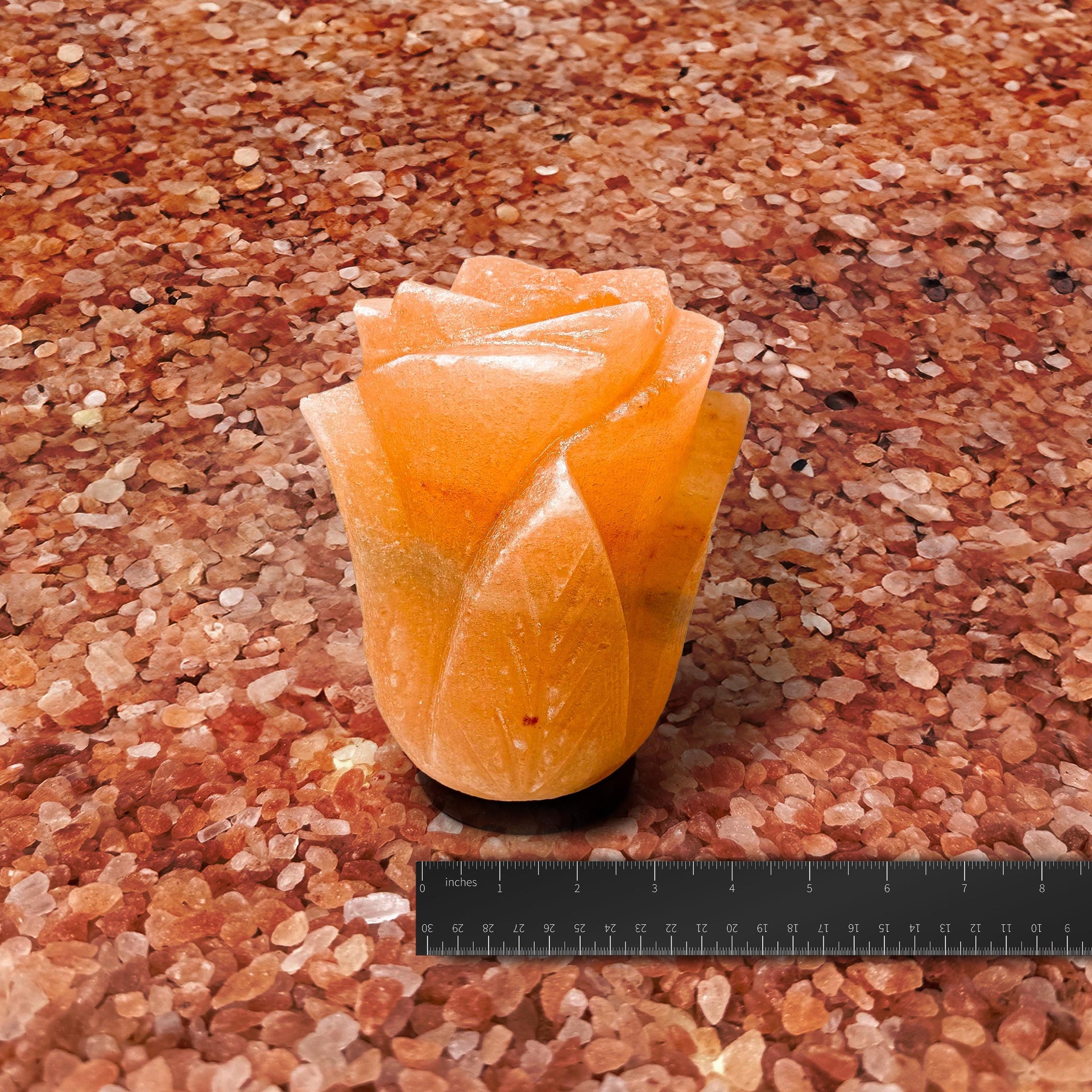 Lotus Himalayan Salt Lamp: Handcrafted Pink Rock Salt Decor