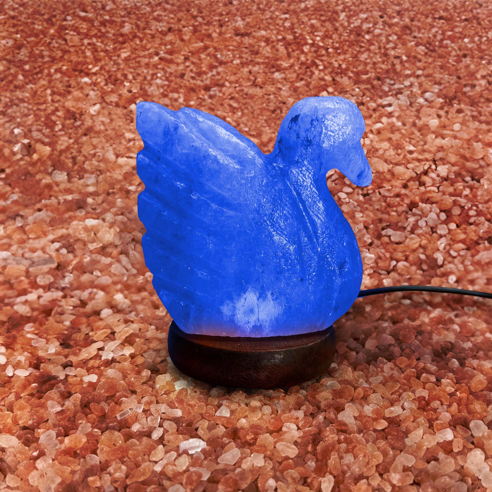 Mini Duck Himalayan USB Salt Lamp: Handcrafted Pink Rock Salt Decor