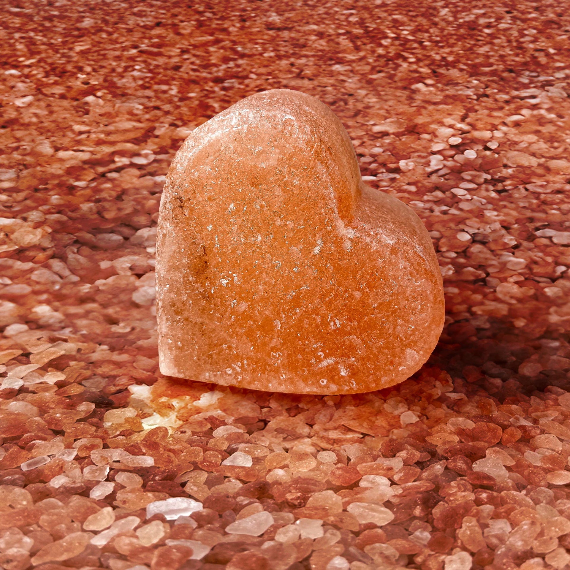 Heart-Shaped Himalayan Salt Candle Holder: Hand-Carved Natural Decor