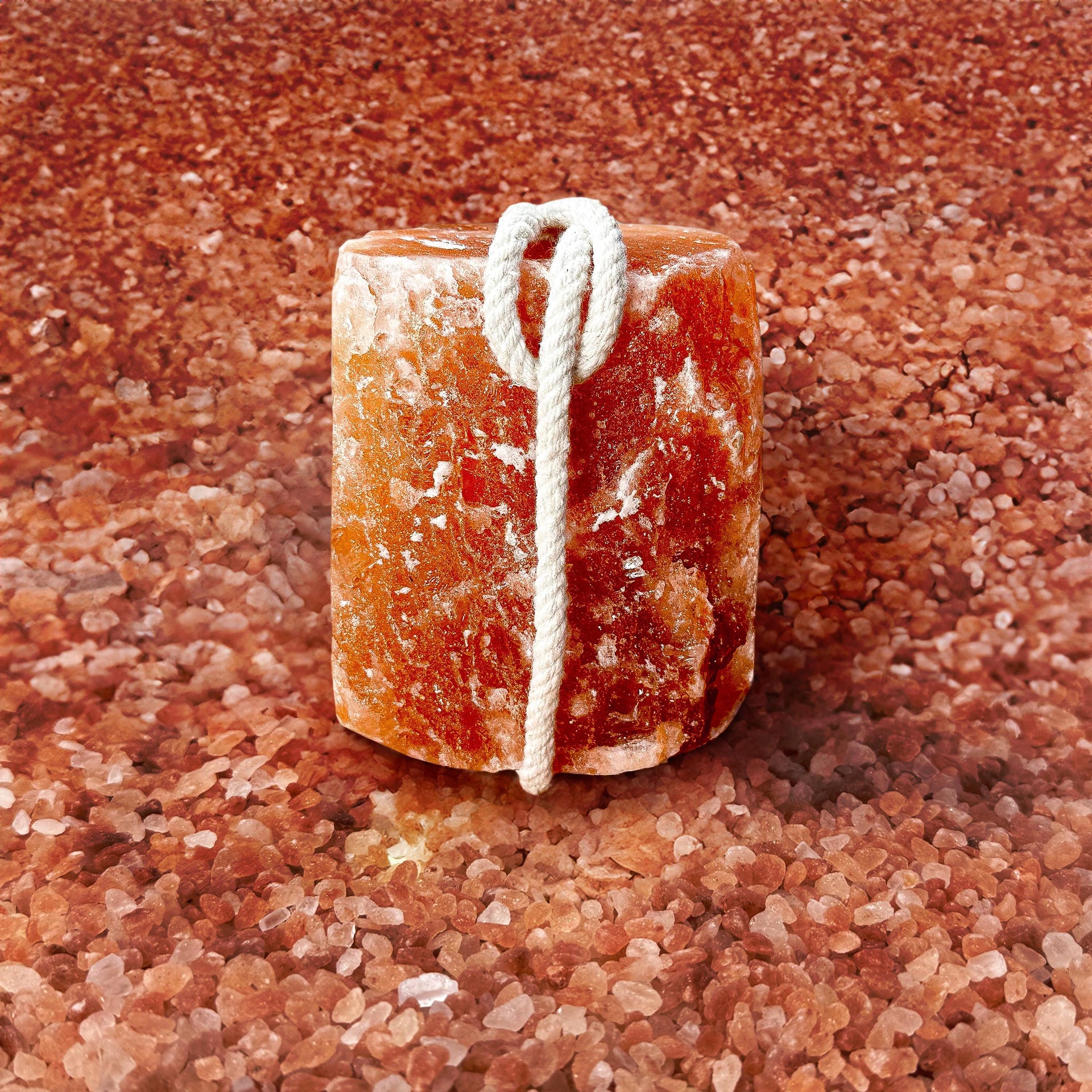 Himalayan Pink Salt Licking Block with Rope