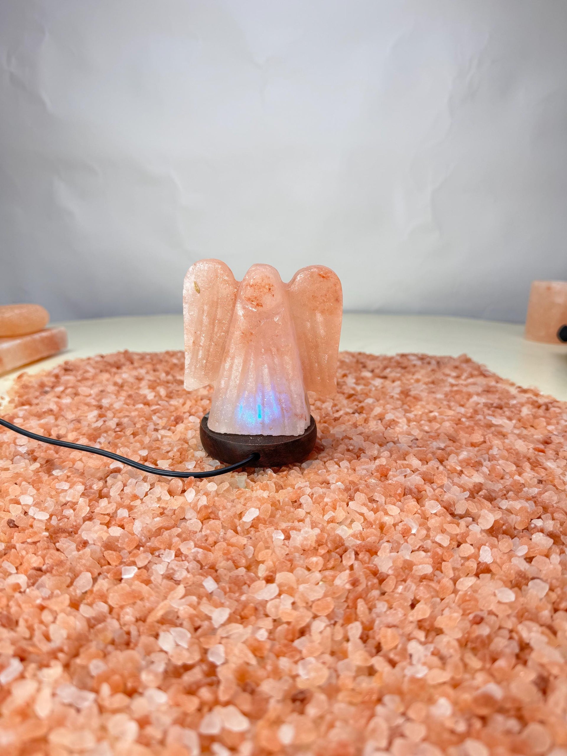 Mini Angel Himalayan Salt Lamp, USB, Natural Rock Salt