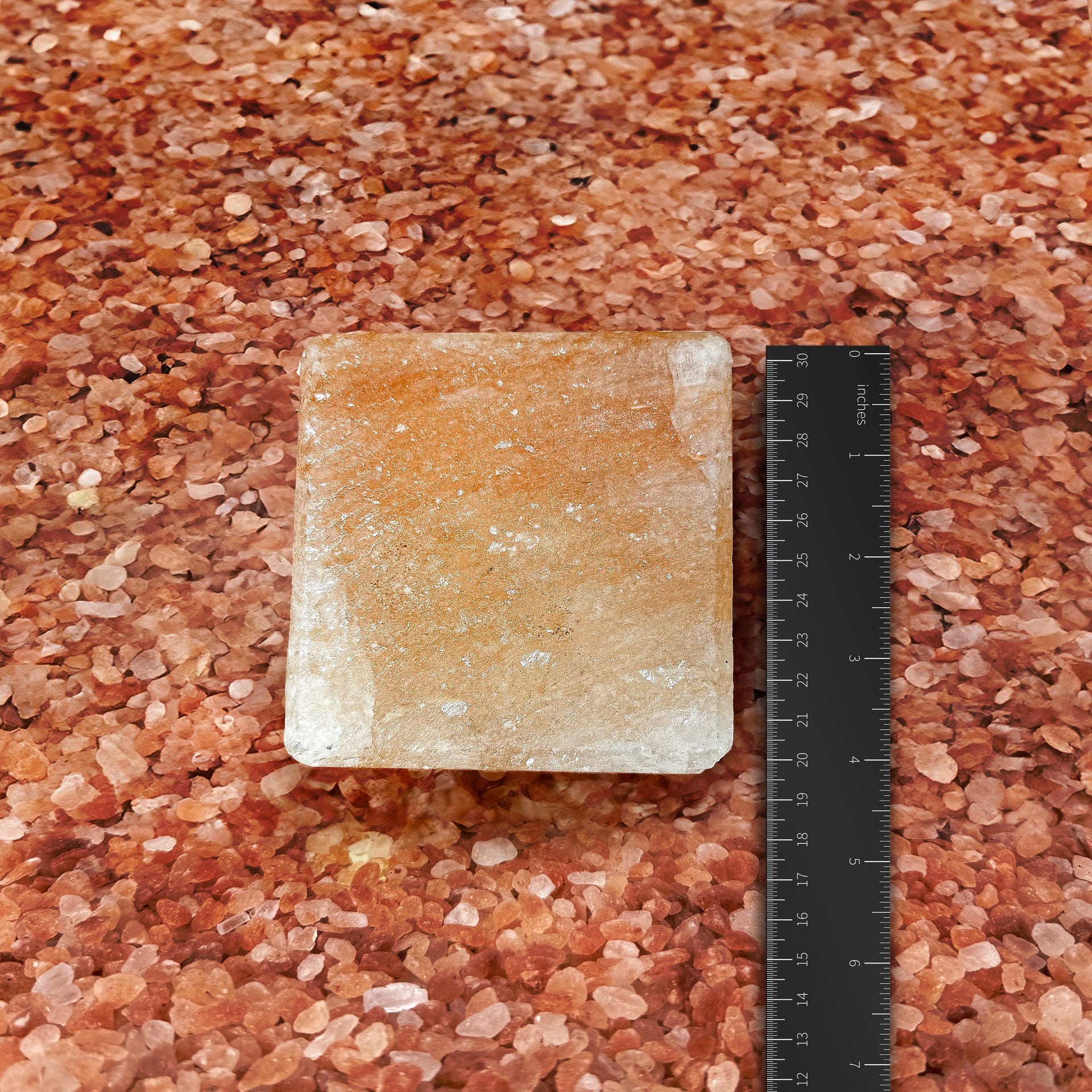 Cube-Shaped Himalayan Salt Candle Holder: Hand-Carved Natural Decor