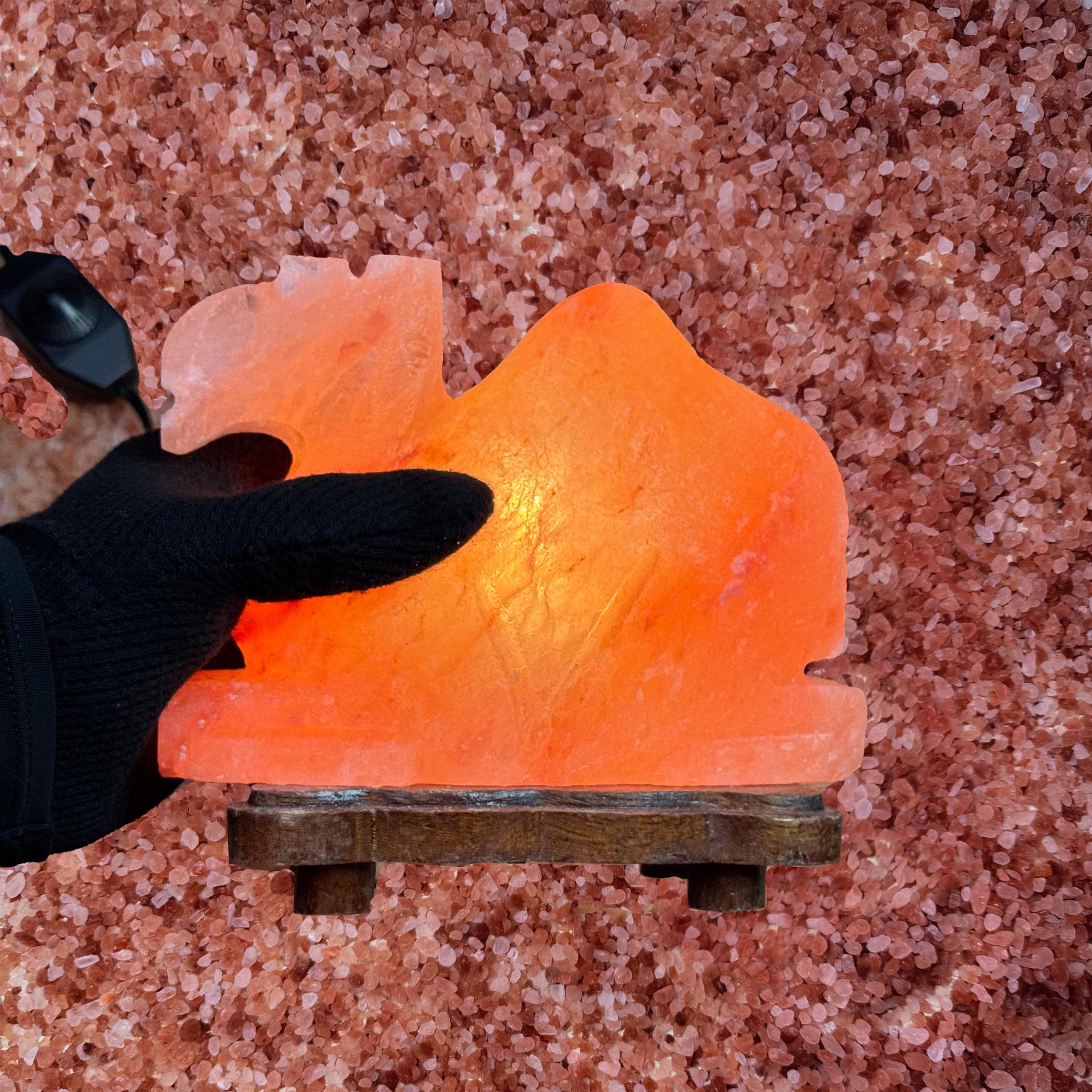 Camel Himalayan Salt Lamp: Handcrafted Pink Rock Salt Decor
