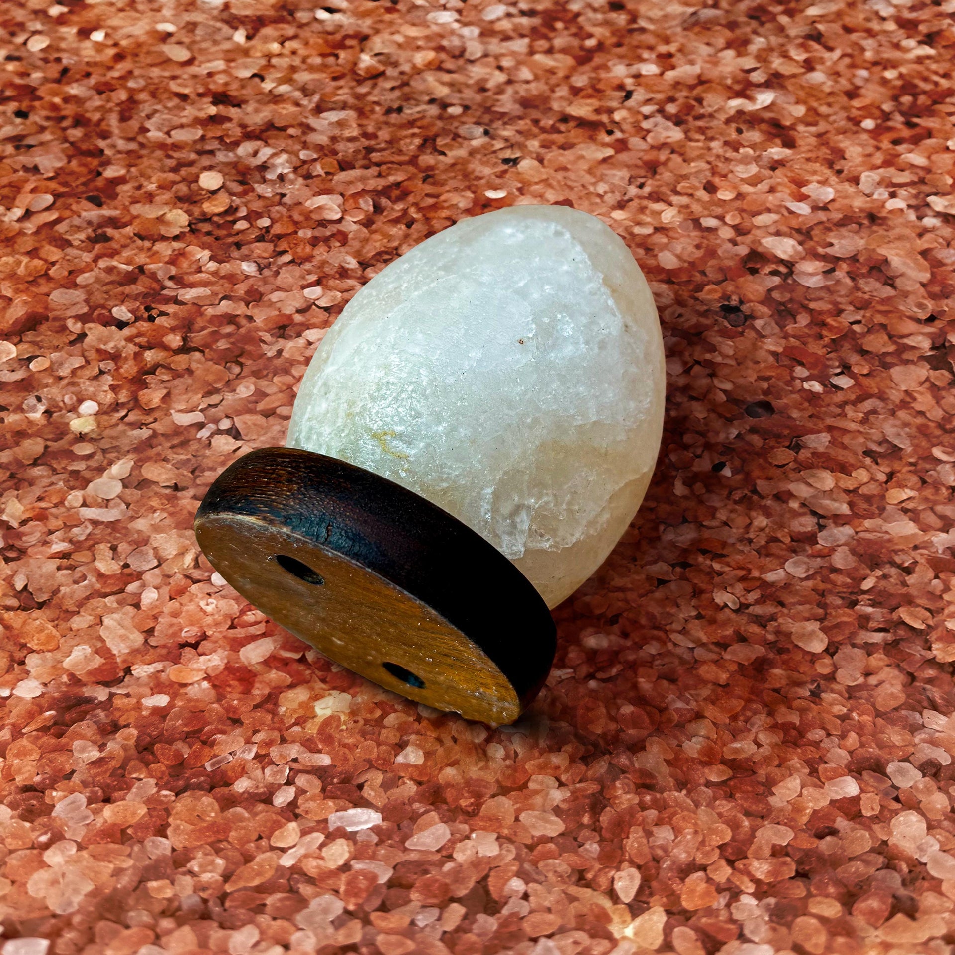 Mini Egg Himalayan USB Salt Lamp: Handcrafted Pink Rock Salt Decor