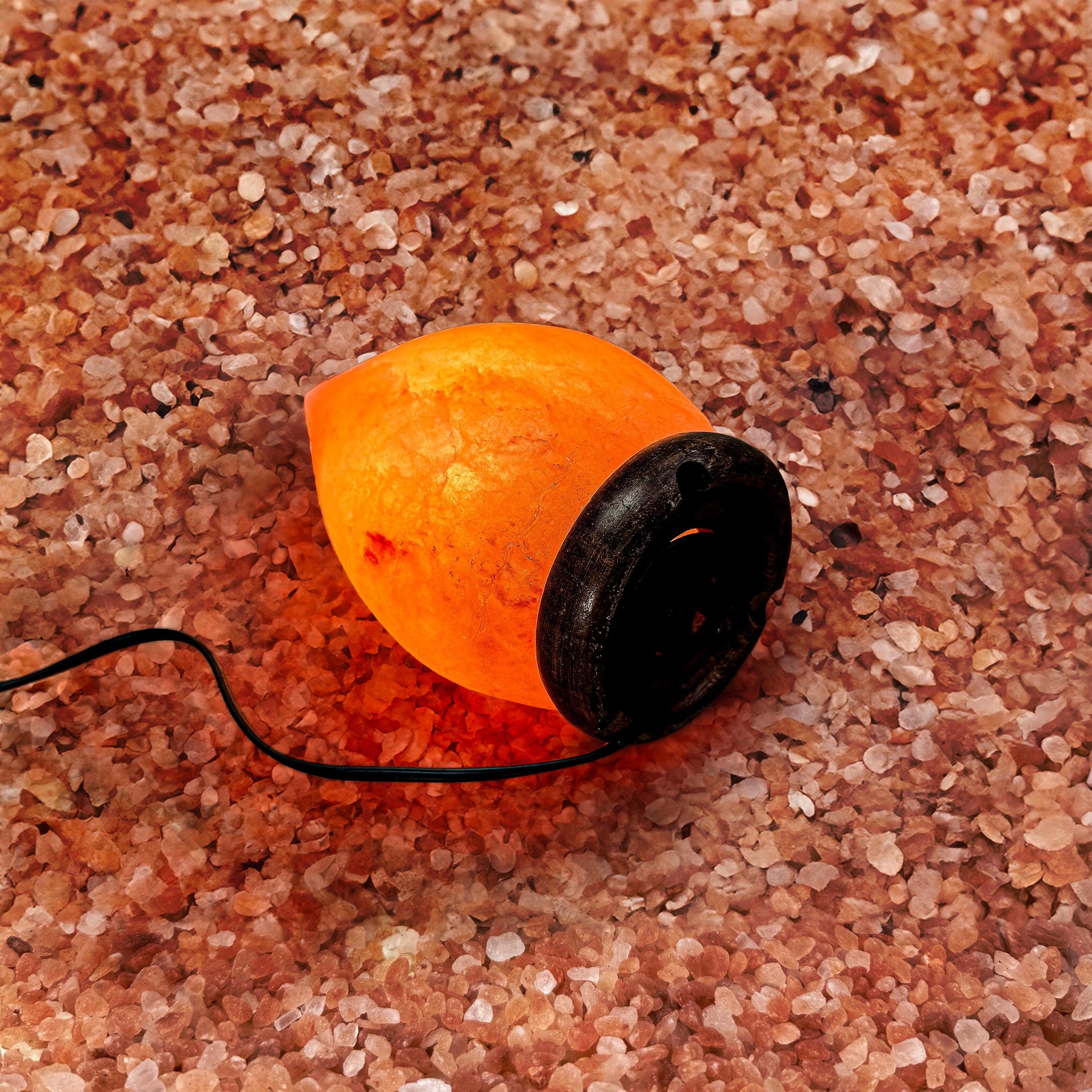 Raindrop Himalayan Salt Lamp: Handcrafted Pink Rock Salt Decor