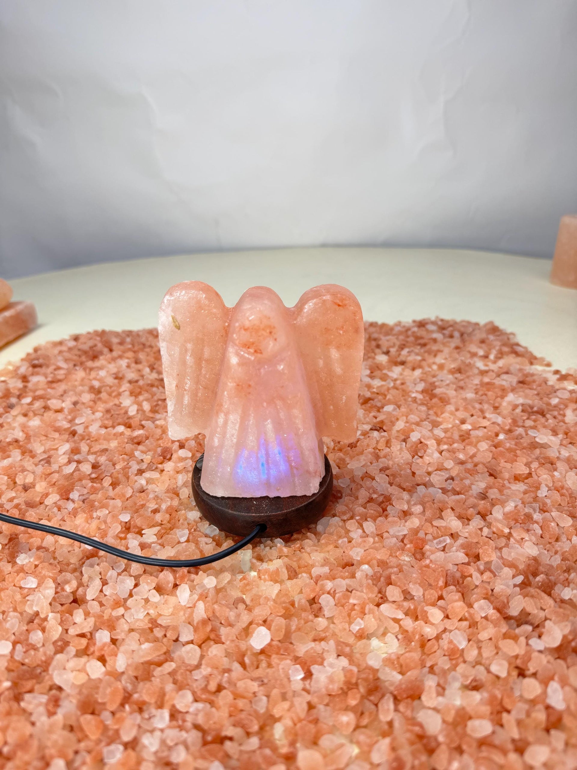 Mini Angel Himalayan Salt Lamp, USB, Natural Rock Salt