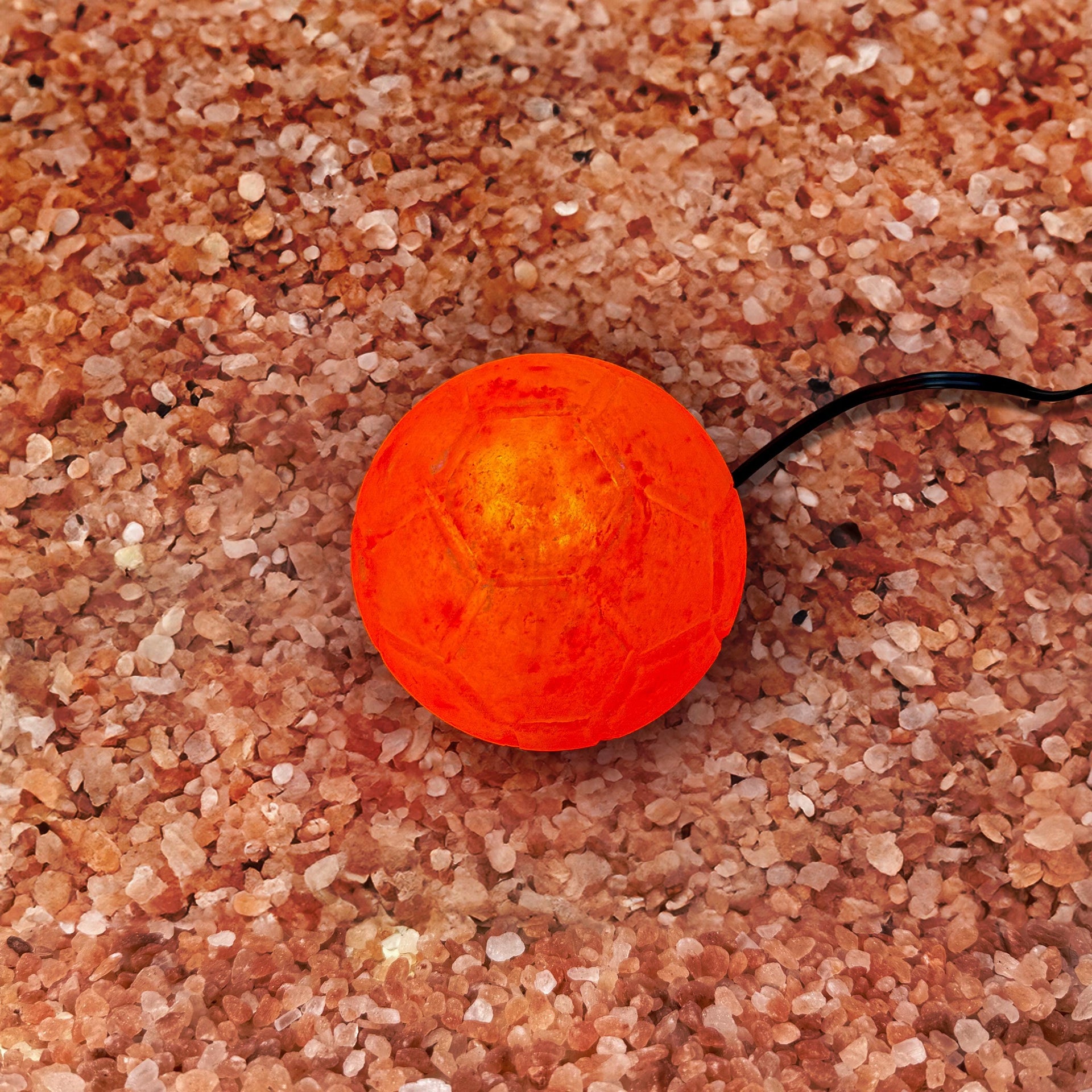 Football Himalayan Salt Lamp: Handcrafted Pink Rock Salt Decor