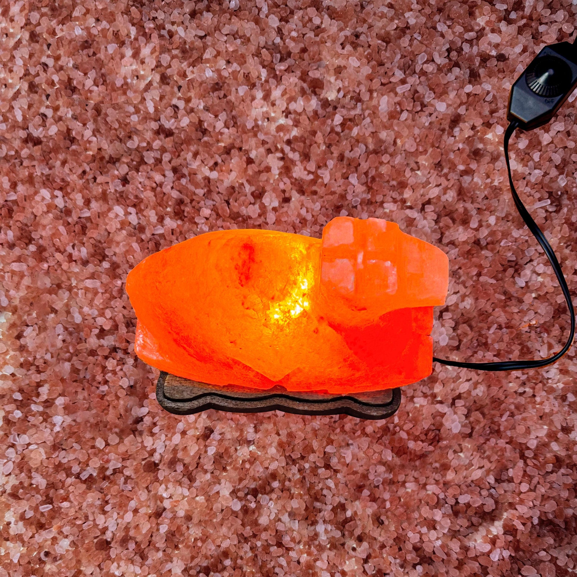 Camel Himalayan Salt Lamp: Handcrafted Pink Rock Salt Decor