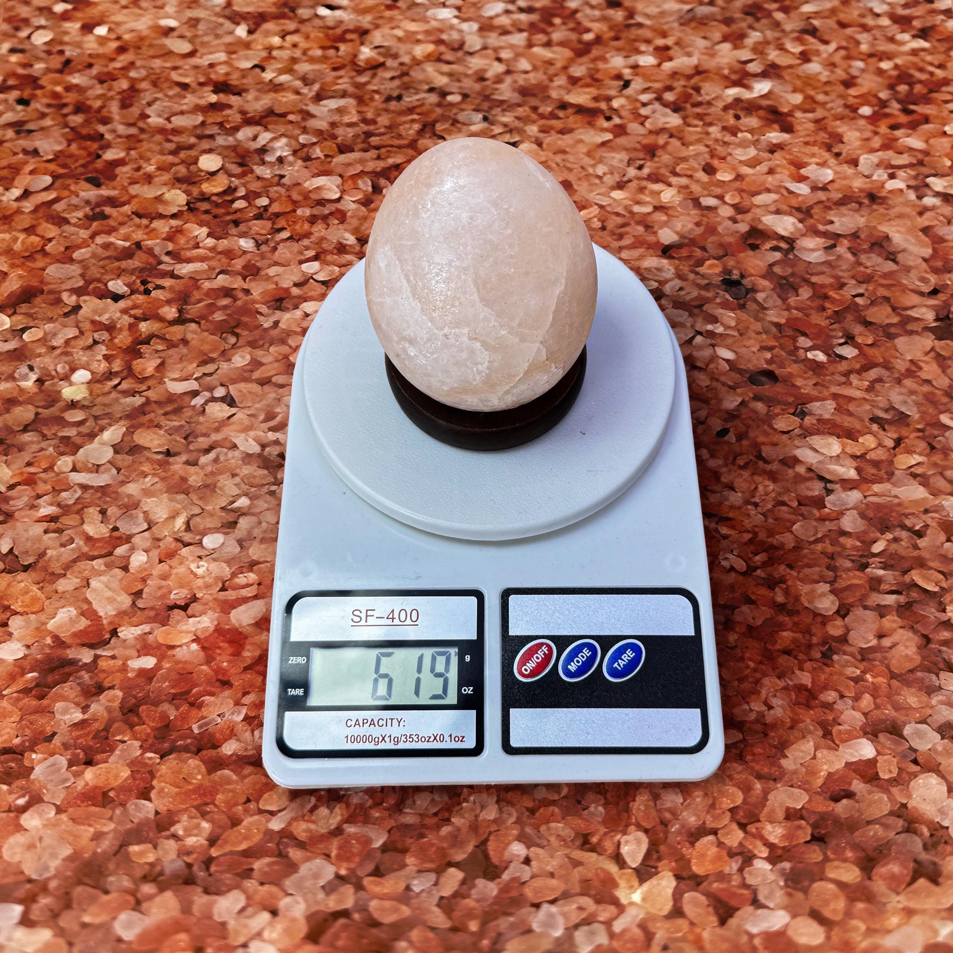 Mini Egg Himalayan USB Salt Lamp: Handcrafted Pink Rock Salt Decor