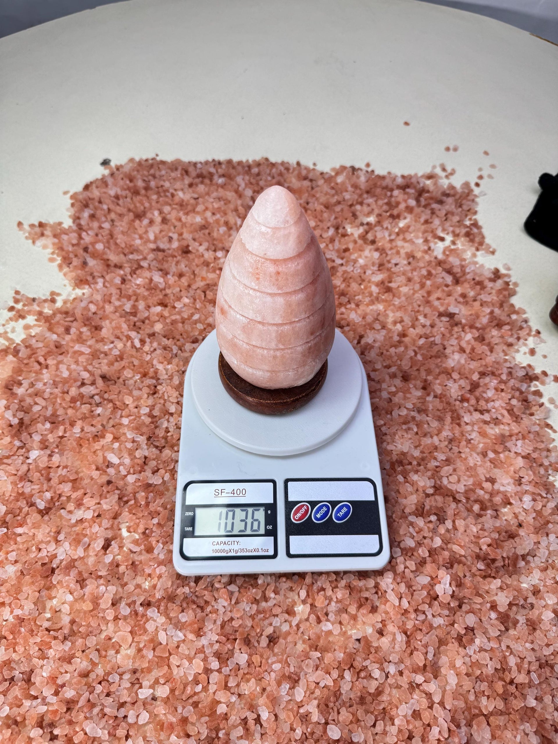 Teardrop Himalayan Salt Lamp: Handcrafted Pink Rock Salt Decor