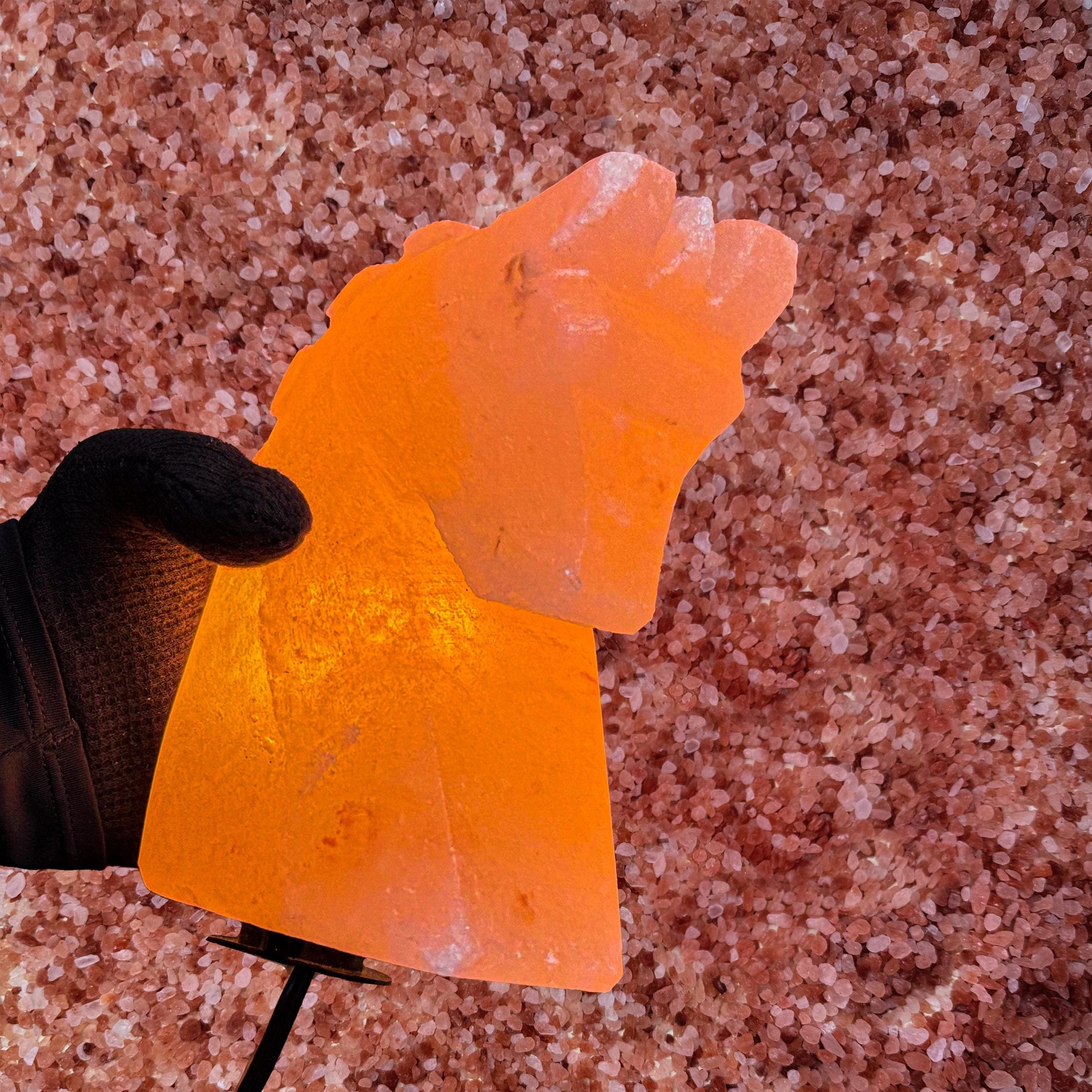 Horse Himalayan Salt Lamp: Handcrafted Pink Rock Salt Decor