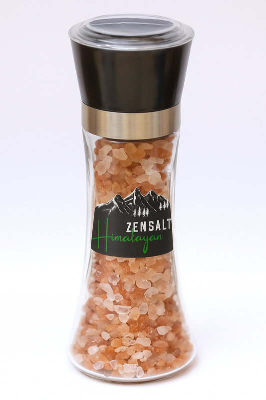 Glass Bottle with Crystal Grinder