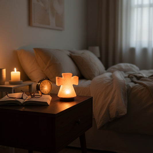 Mini Cross Himalayan Pink Salt USB Lamp