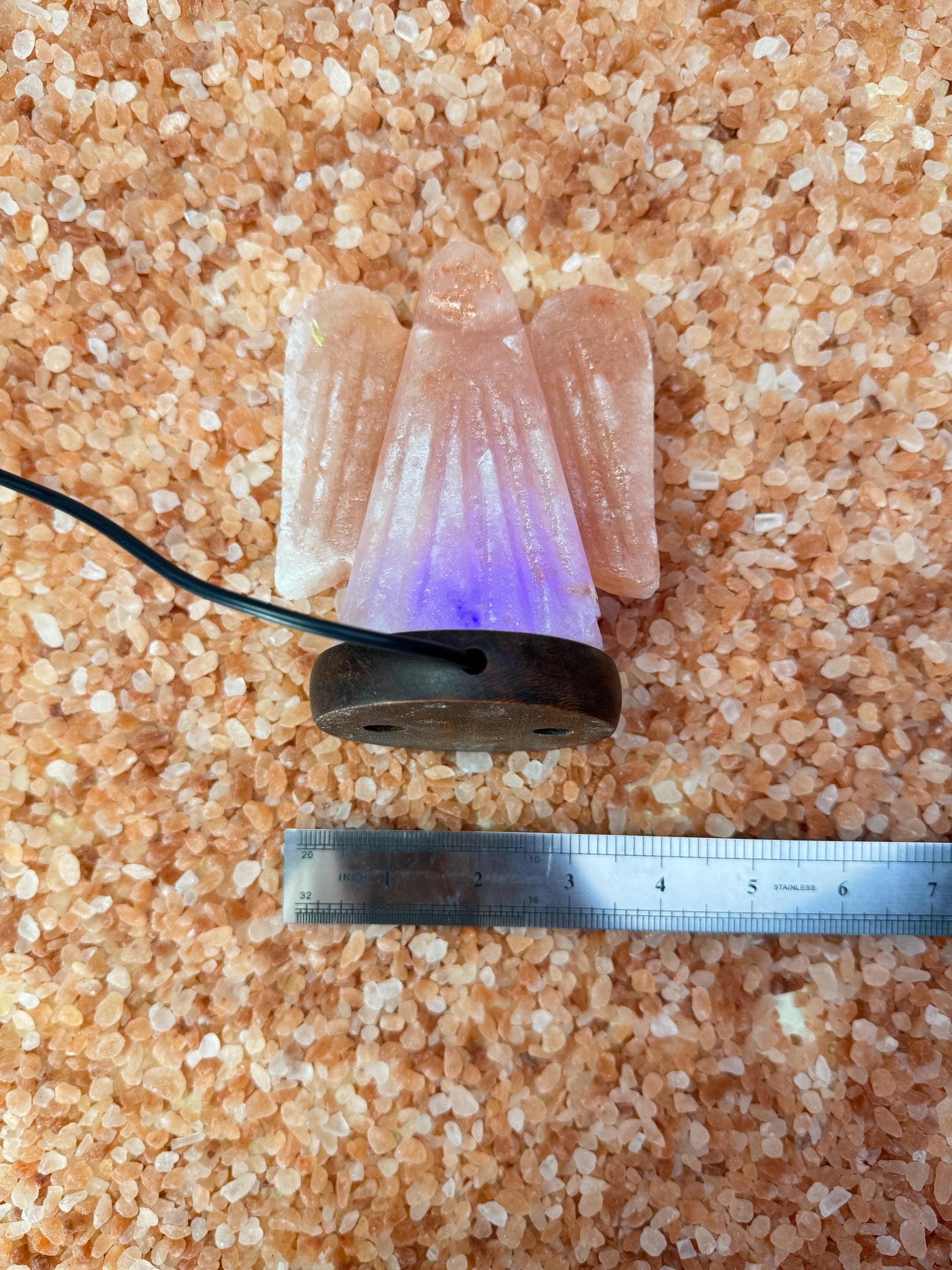 Mini Angel Himalayan Salt Lamp, USB, Natural Rock Salt