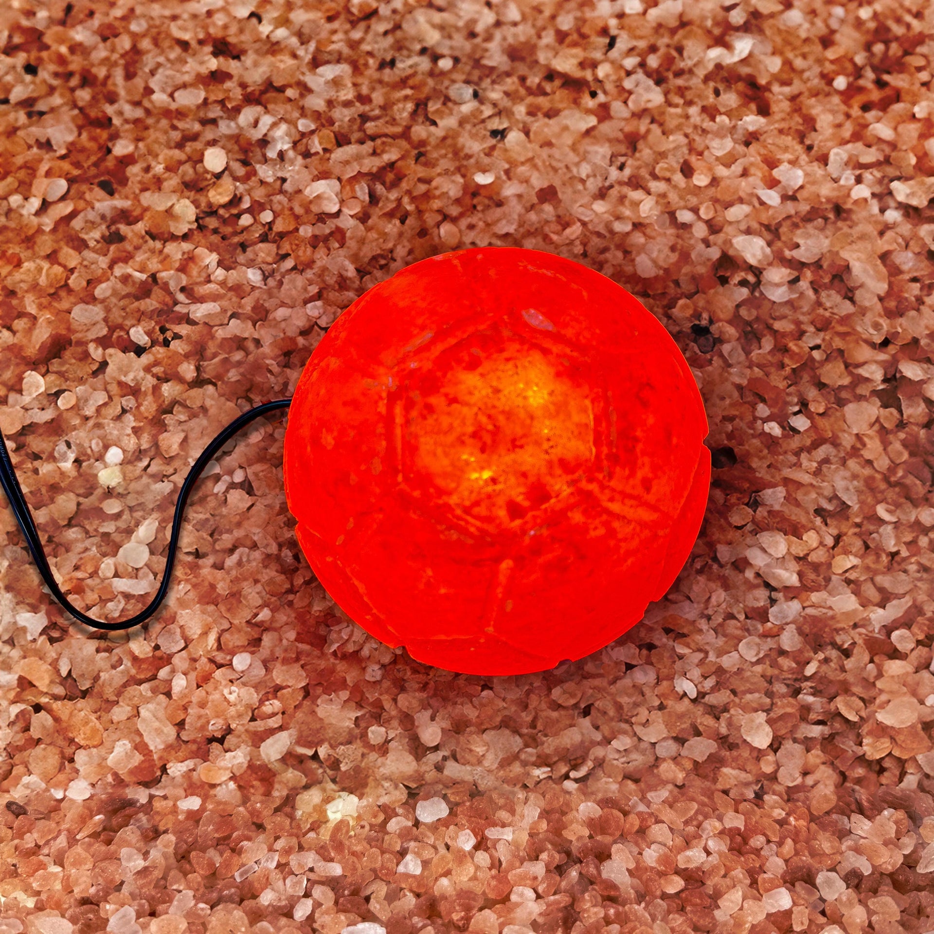 Football Himalayan Salt Lamp: Handcrafted Pink Rock Salt Decor