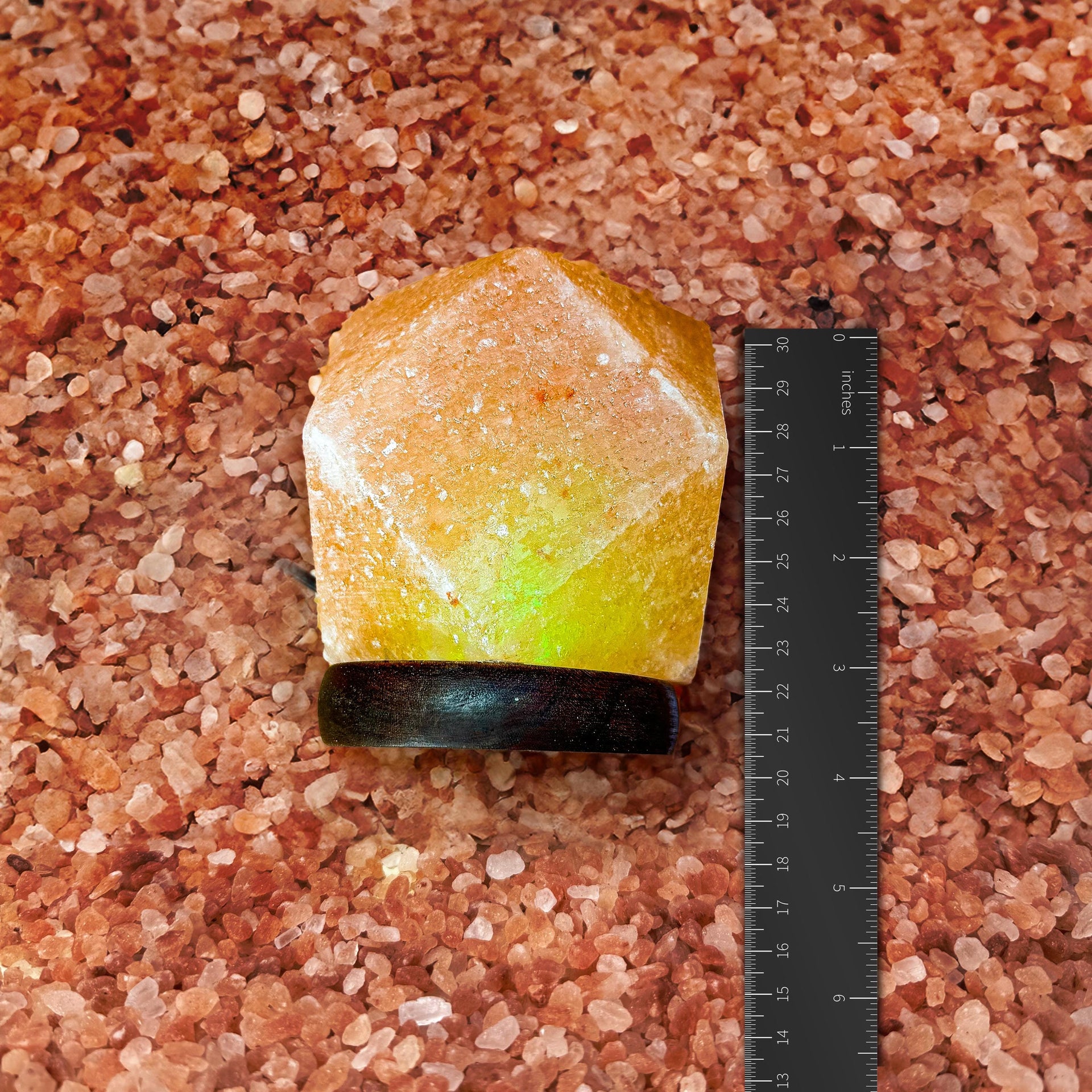 Mini Hexagon Himalayan USB Salt Lamp: Hand-Carved Natural Decor