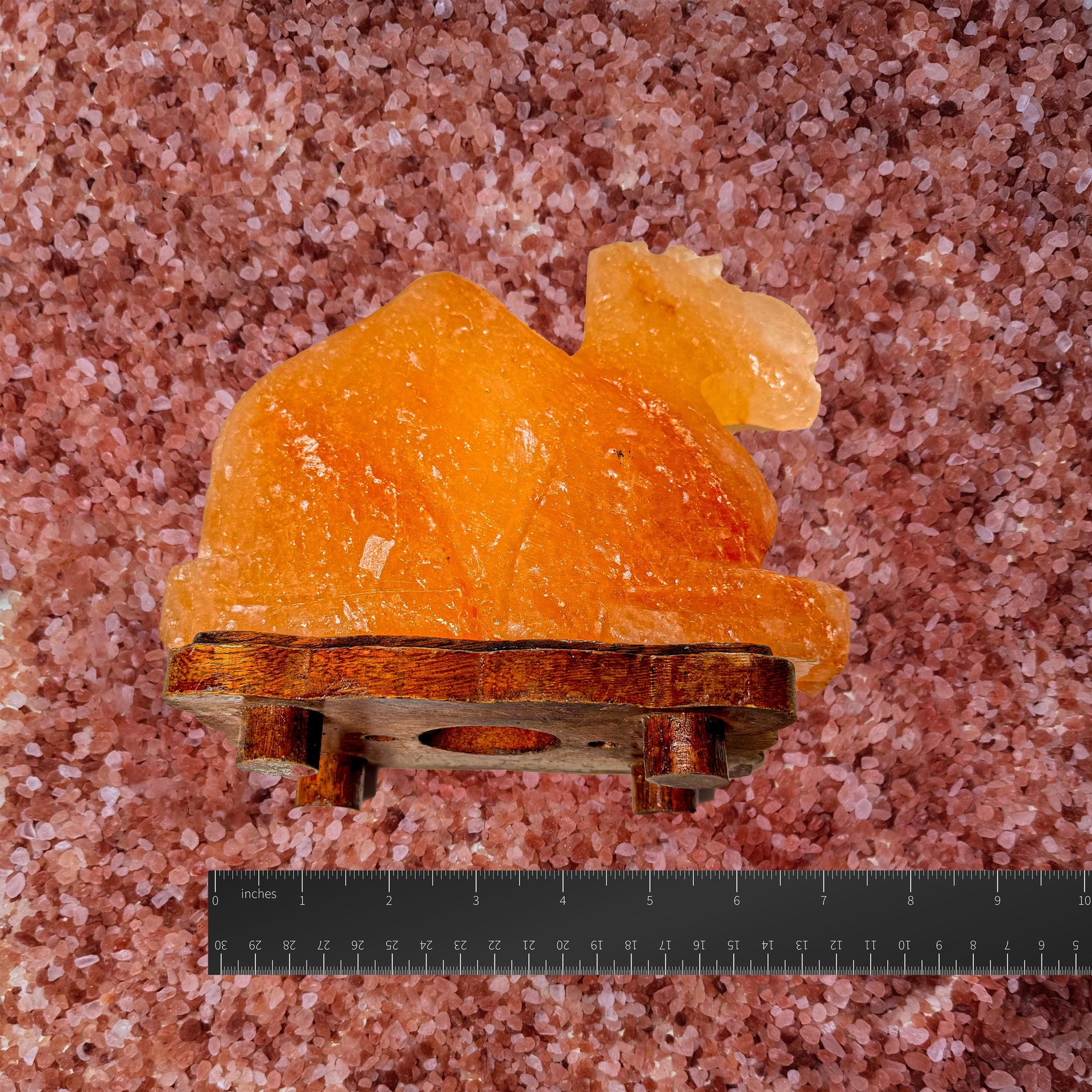 Camel Himalayan Salt Lamp: Handcrafted Pink Rock Salt Decor