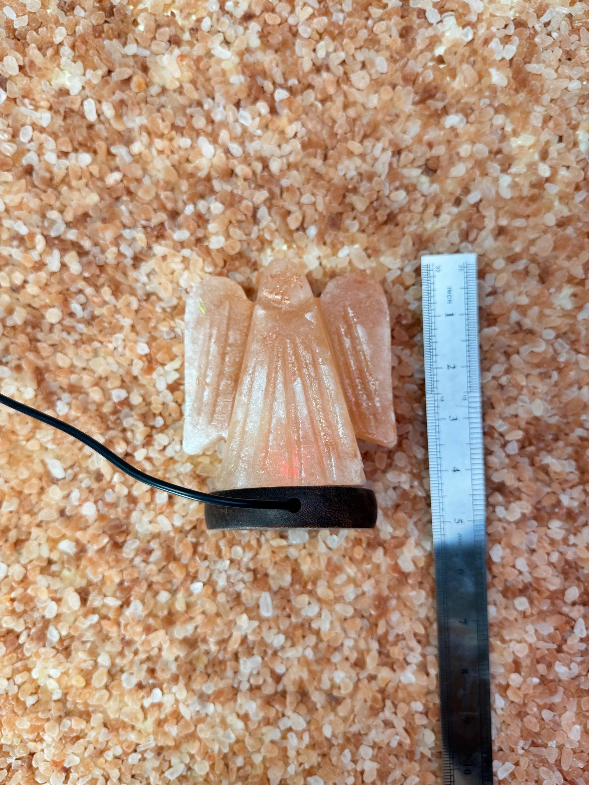Mini Angel Himalayan Salt Lamp, USB, Natural Rock Salt