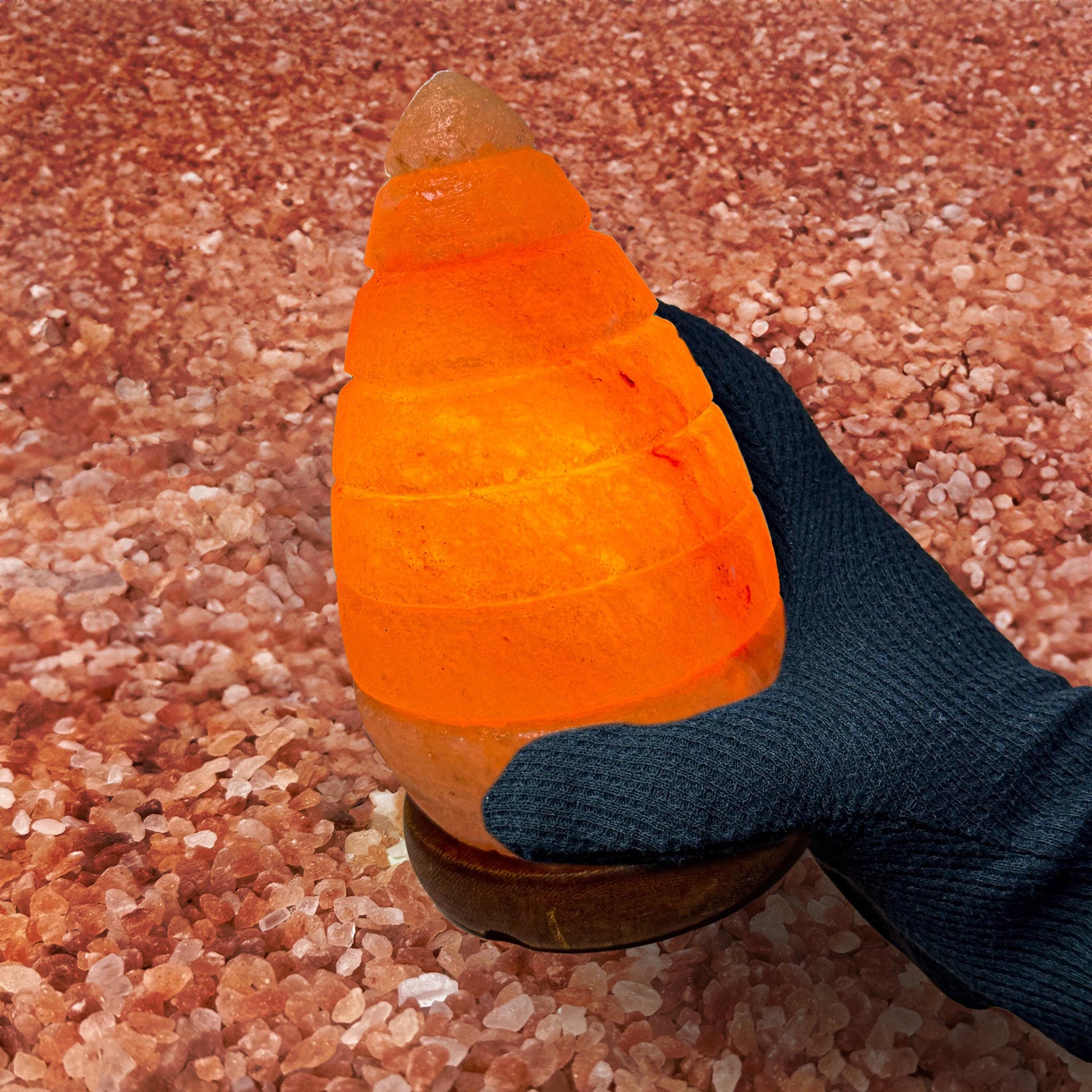 Teardrop Himalayan Salt Lamp: Handcrafted Pink Rock Salt Decor