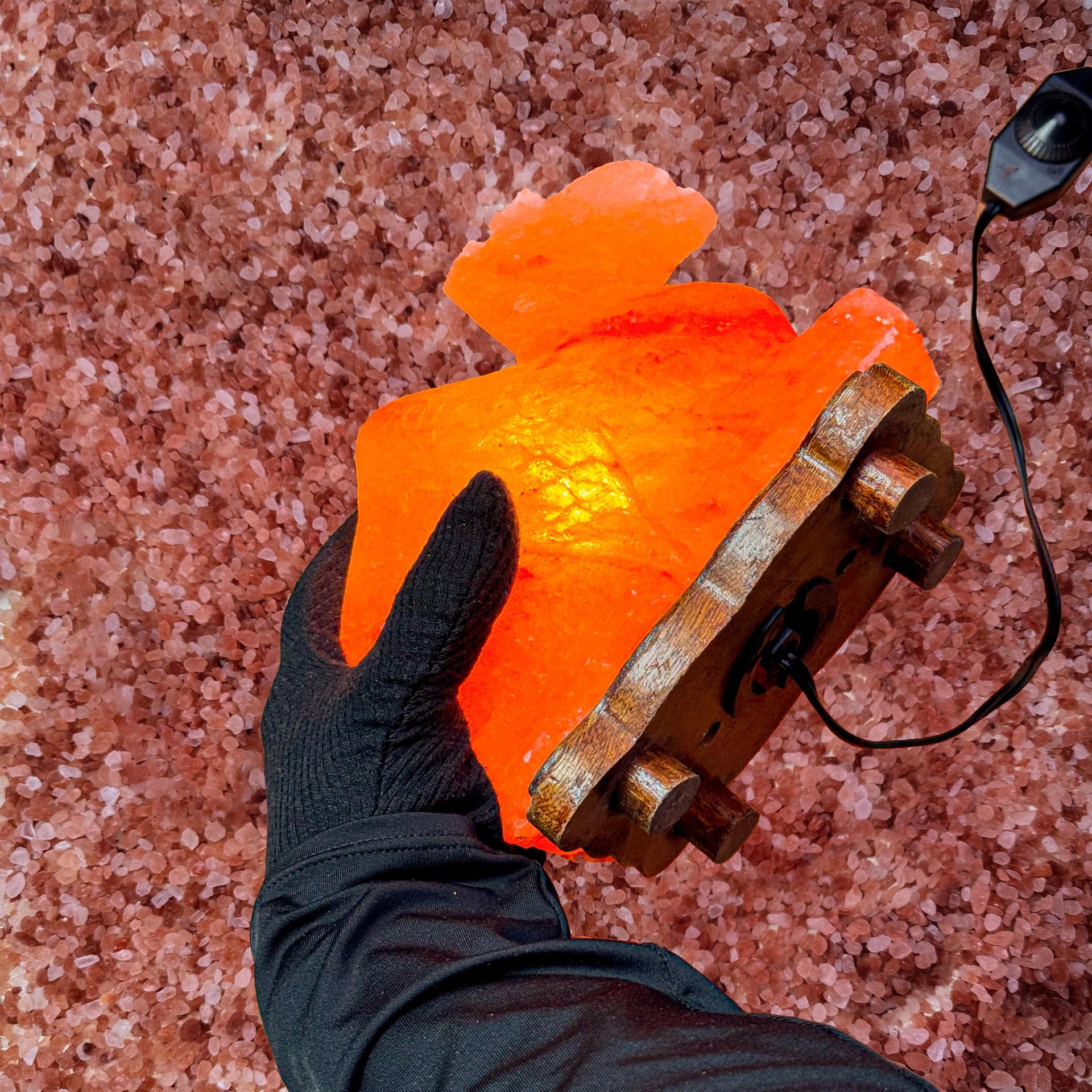 Camel Himalayan Salt Lamp: Handcrafted Pink Rock Salt Decor