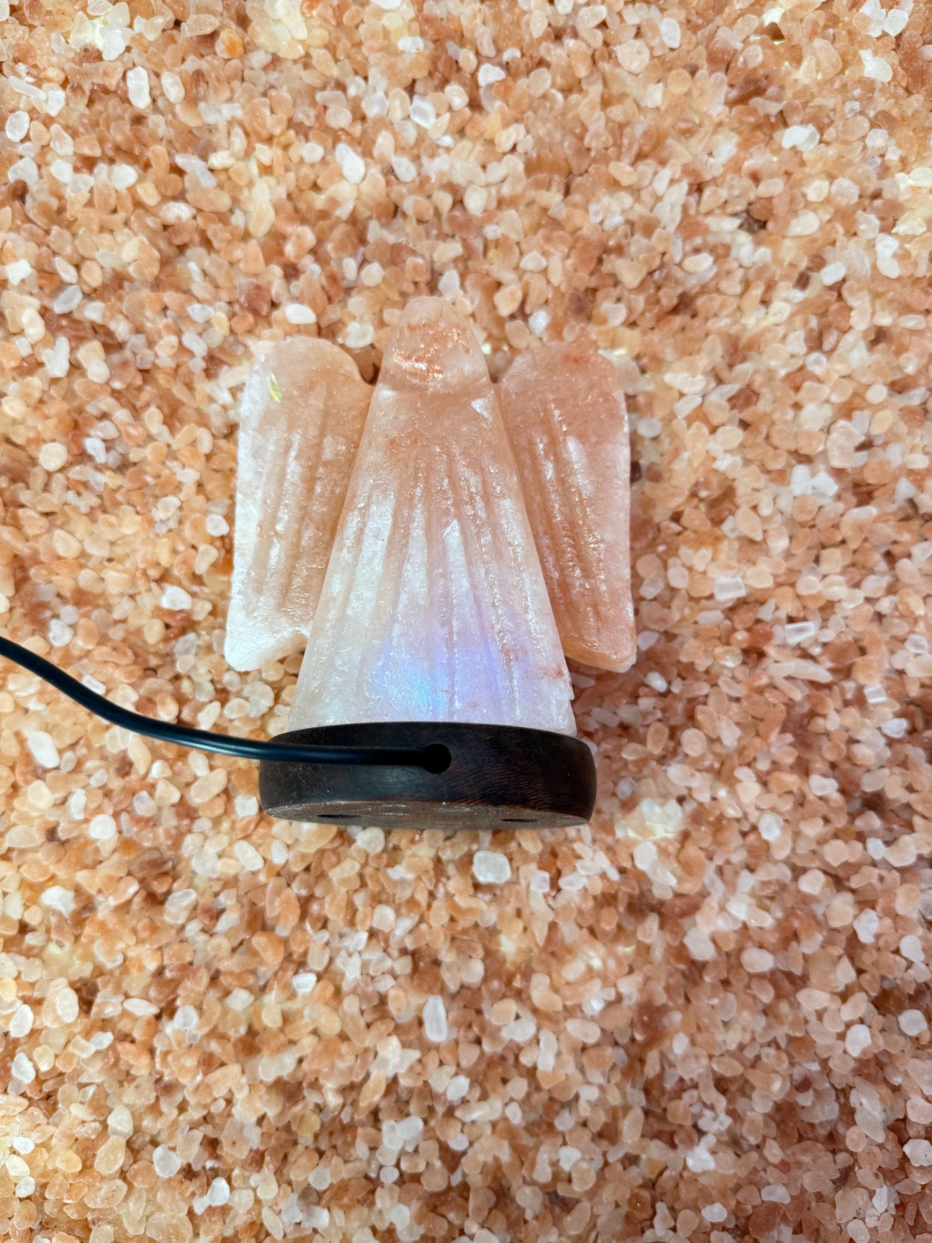 Mini Angel Himalayan Salt Lamp, USB, Natural Rock Salt