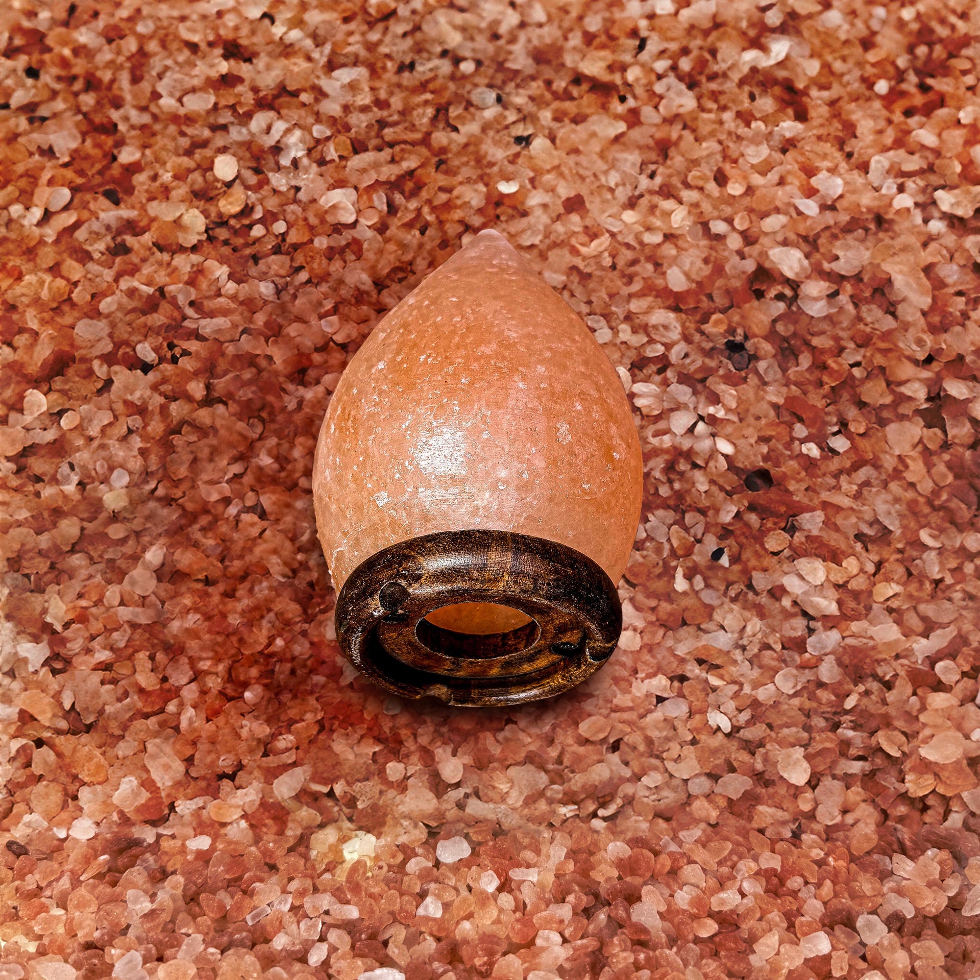 Raindrop Himalayan Salt Lamp: Handcrafted Pink Rock Salt Decor