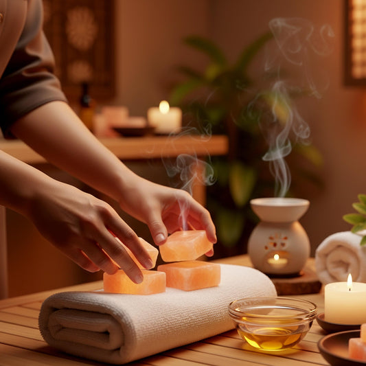 Himalayan Pink Salt Square Massage Stone